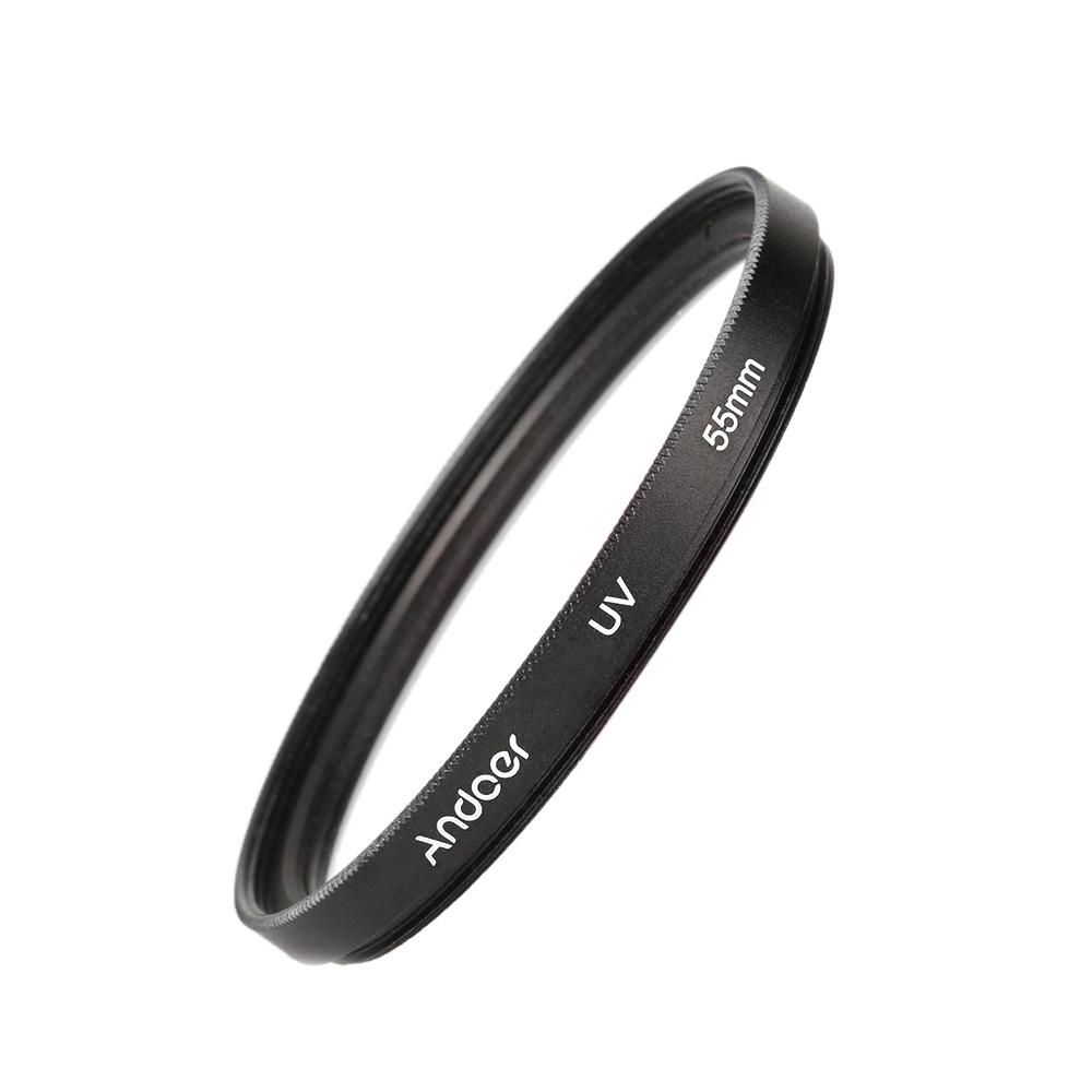 Andoer 55mm UV Ultra-Violet Filter Lens Protector for Canon Nikon DSLR Camera