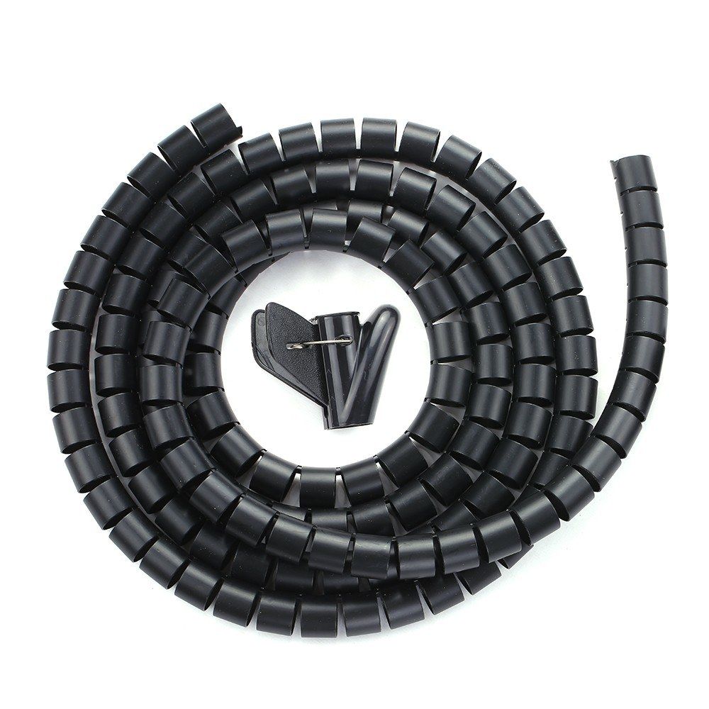 0.8" Diameter Cable Management Sleeve Wire Winding Tube Cord