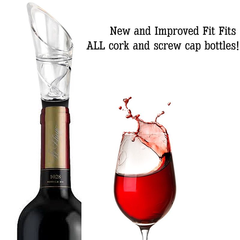 Mini Red Wine Aerator Quick 360 Degrees Rotating Wine