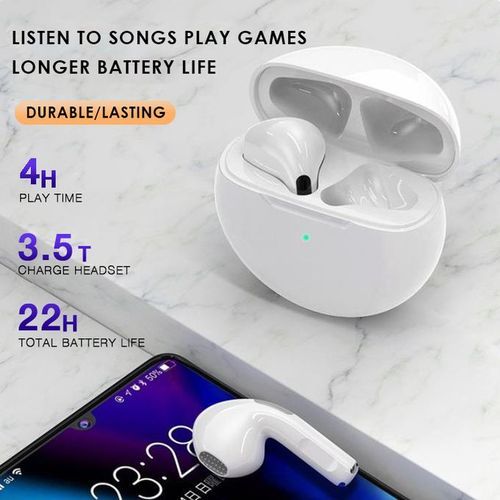 Tws Pro6 Wireless Headphones Bluetooth Earphones Earbuds