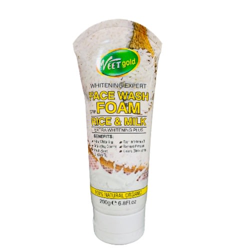 Whitening Expert Face Wash Foam With Rice & Milk 200g