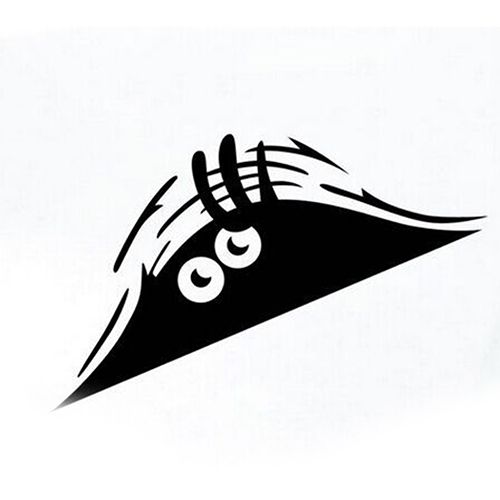 Funny Peeking Auto Car Walls Windows Sticker Graphic Vinyl-