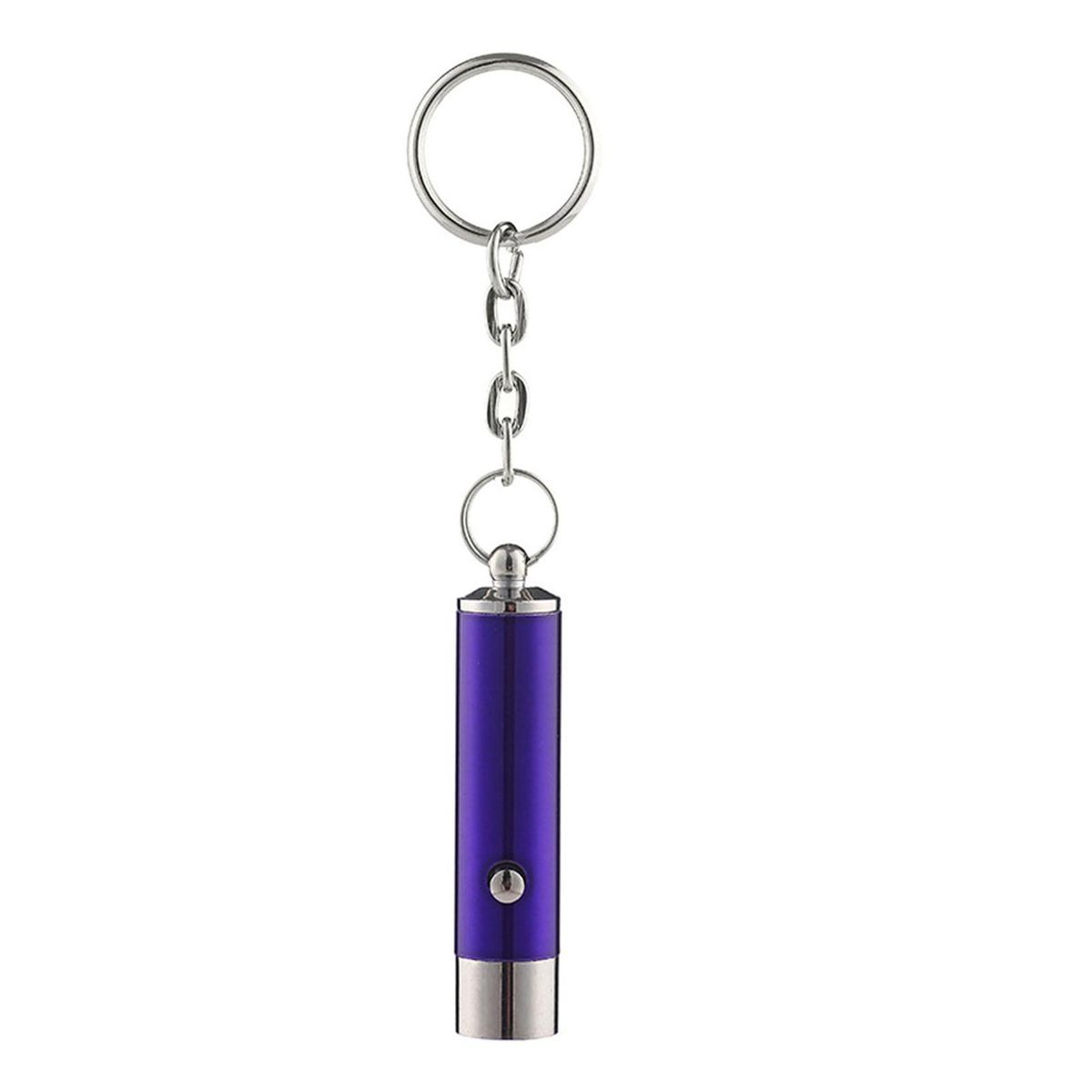 Black Light Keychain UV Flashlight Torch Key Ring Purple