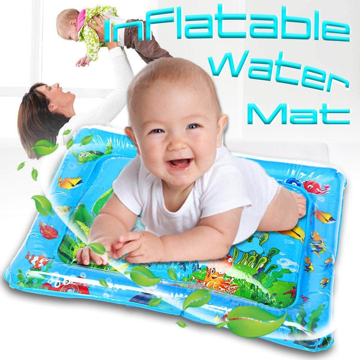 Inflatable Baby Water Mat Novelty Play Center Kids Children Infants Tummy Time