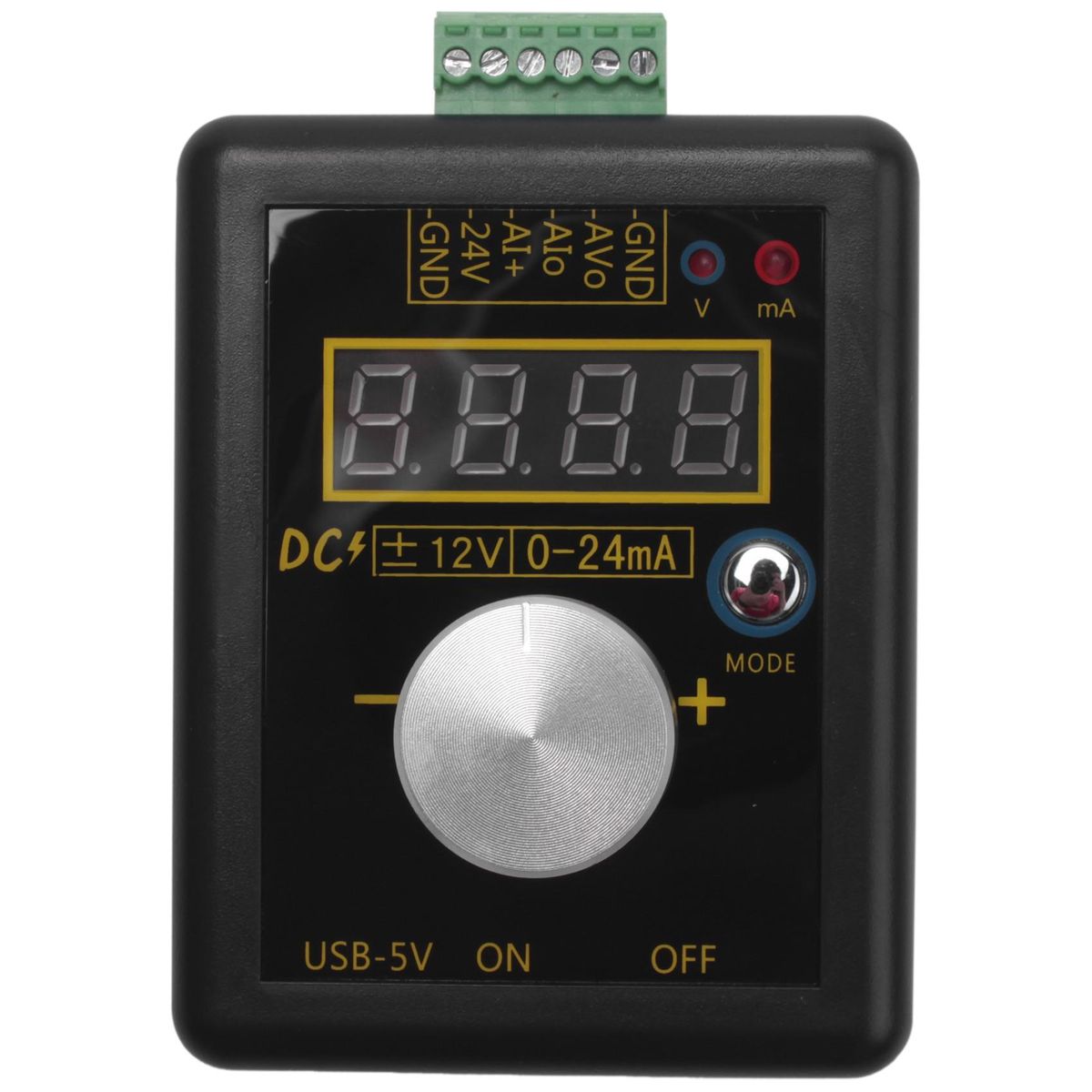 Handheld Analog DC &plusmn;12V,0-24mA Voltage Current Signal Genera