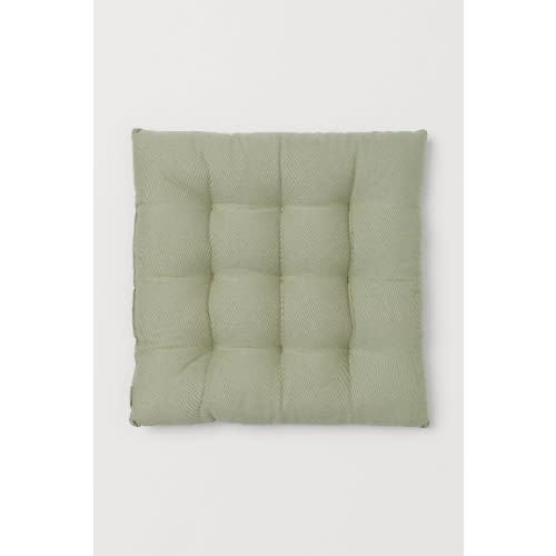 Twill Seat Cushion, Light Khaki Green