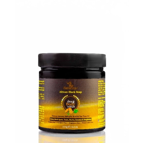 African Black Soap Face And Body Wash - 250g