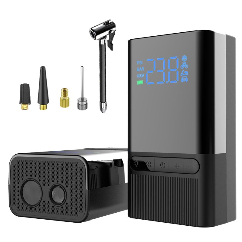 120PSI Rechargeable Car Air Inflator Pump With LED Lamp For Car Motorcycle Bicycle Tyre Balls Wireless Mini Auto Tire Pump