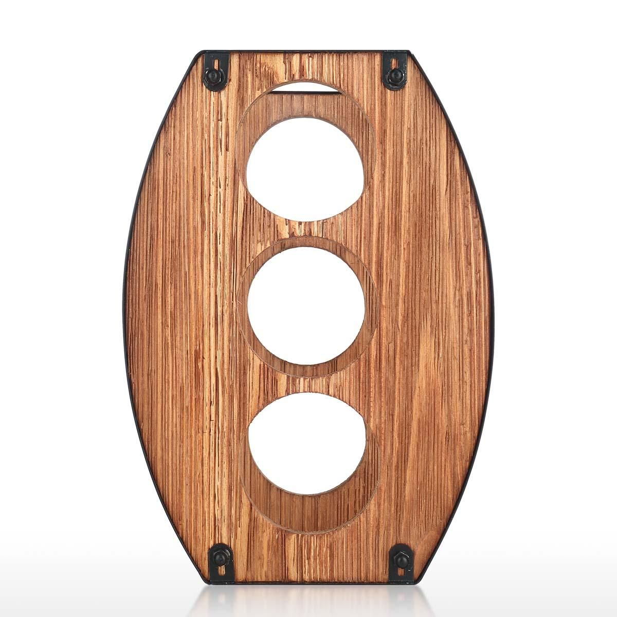 Tooarts 3 Bottle Wine Rack Tabletop Wine Rack Sturdy Iron Material Folding Wine Bottle Storage Rack Wall Home Decor Creativity (3 Bottles of Suit)