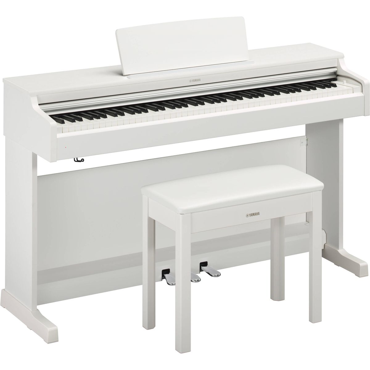 ARIUS YDP-164 88-Key Digital Piano With Bench - White