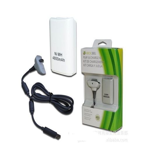 PLAY & CHARGE KIT FOR XBOX 360 - White