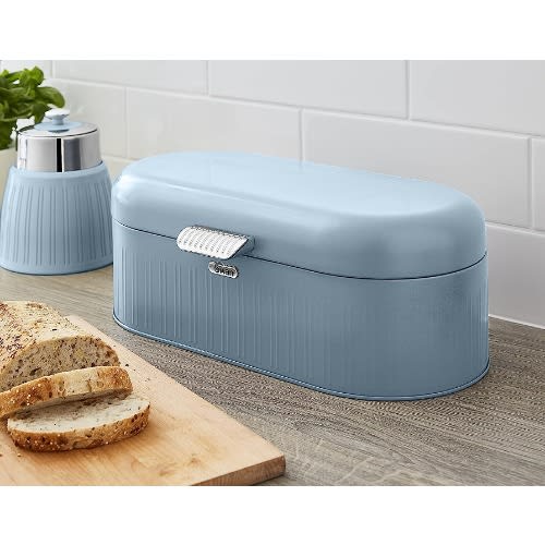 Retro Bread Bin - Blue