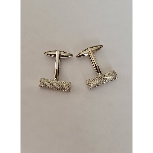 Barrel Cufflinks - Silver