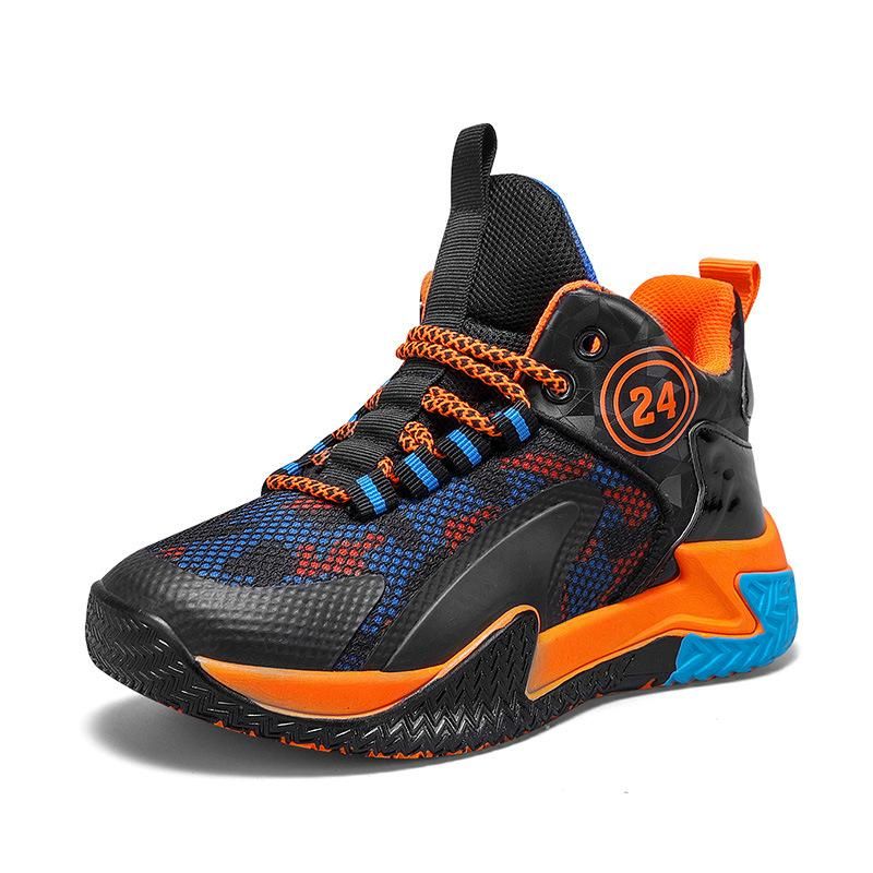 Boys basketball shoes non-slip running basketball shoes Black