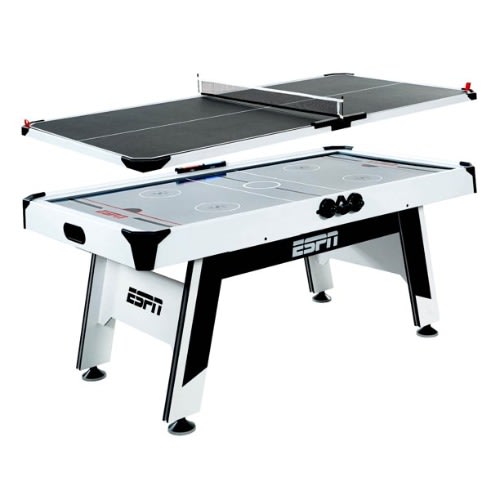 Espn 72" Air Hockey And Table Tennis Table, Combo Game Set, Accessories Included