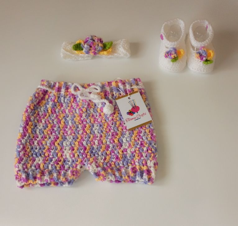 Baby Girl Bloomer Shorts Set - Photo Prop Ouftit