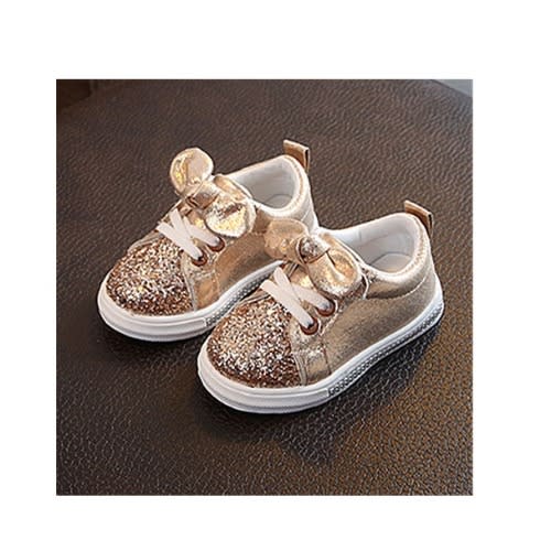 Gold Glittery Sneakers