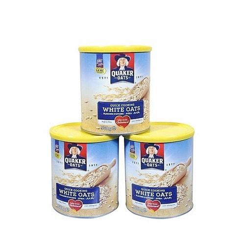 Quaker White Oats 500g - 3 Count