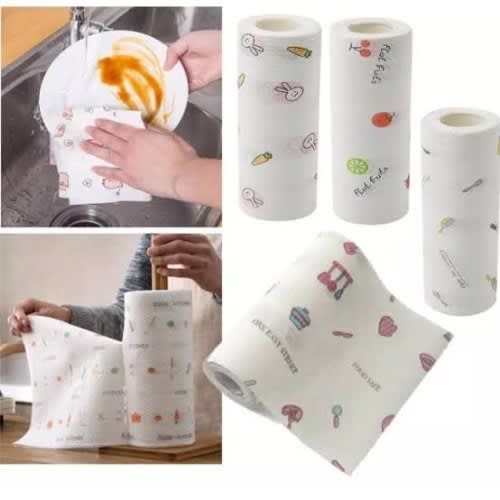 Reusable Kitchen Roll Variable Design - 3pcs