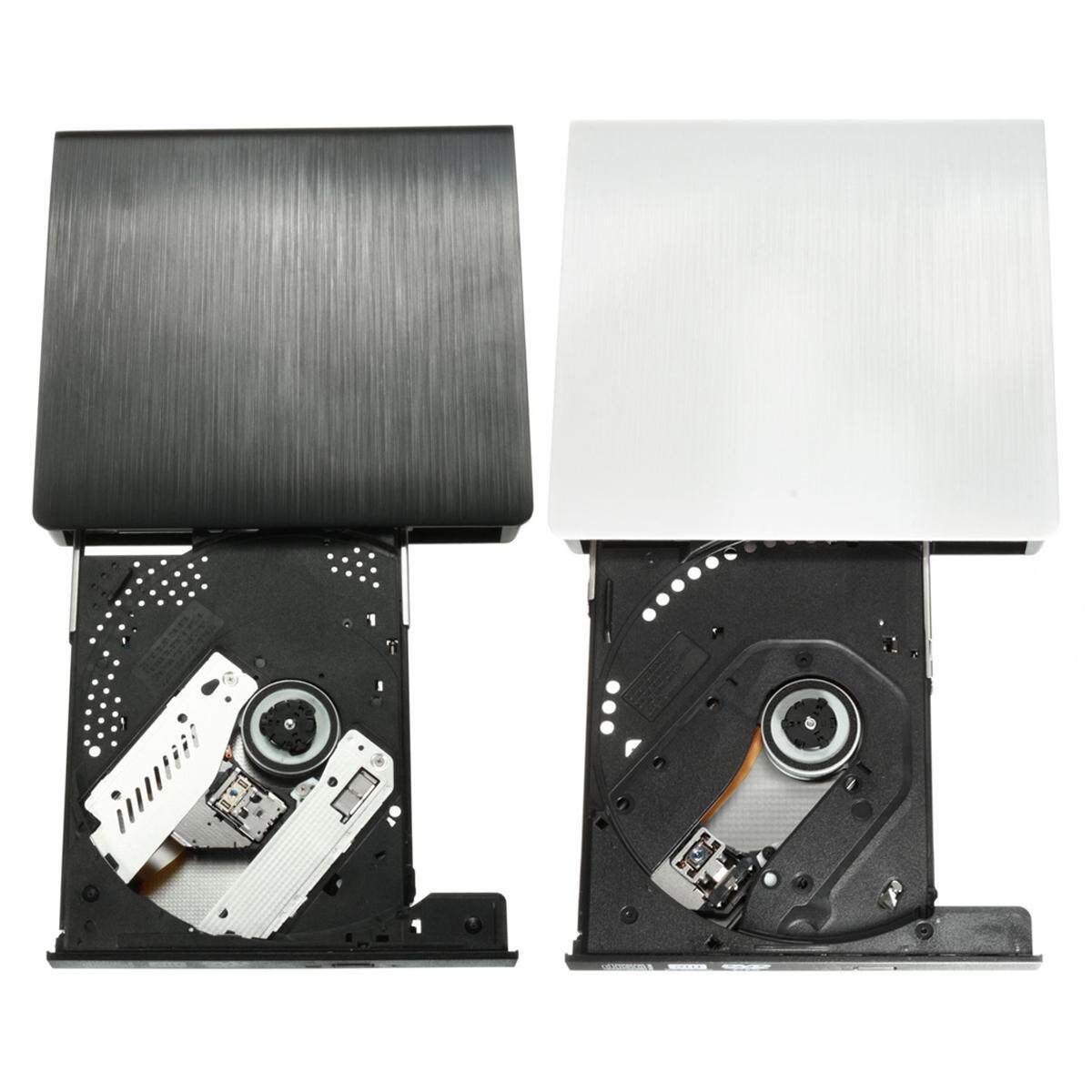 External USB3.0 DVD/CD RW Drive Reader Writer For Notebook Laptop PC White