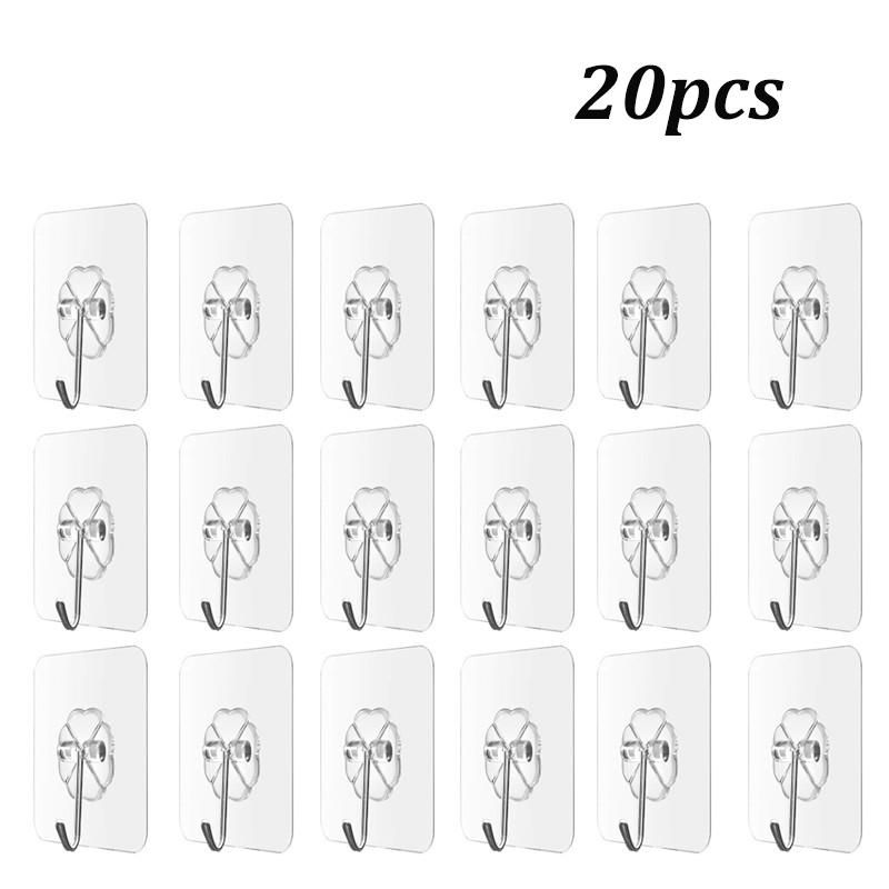 Multifunctional Wall Stick Hooks Magic Paste Kitchen Bathroom Wall-Mounted Towel Hanger Ceramic Tile Gl Stick Hook