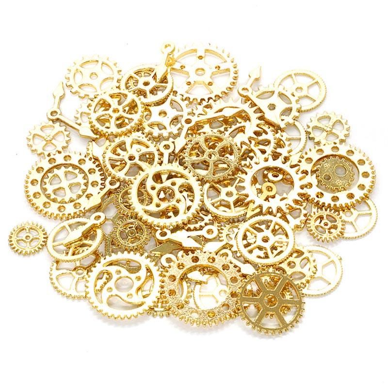 Lot of 50 g of antique watch spare parts Vintage steampunk f