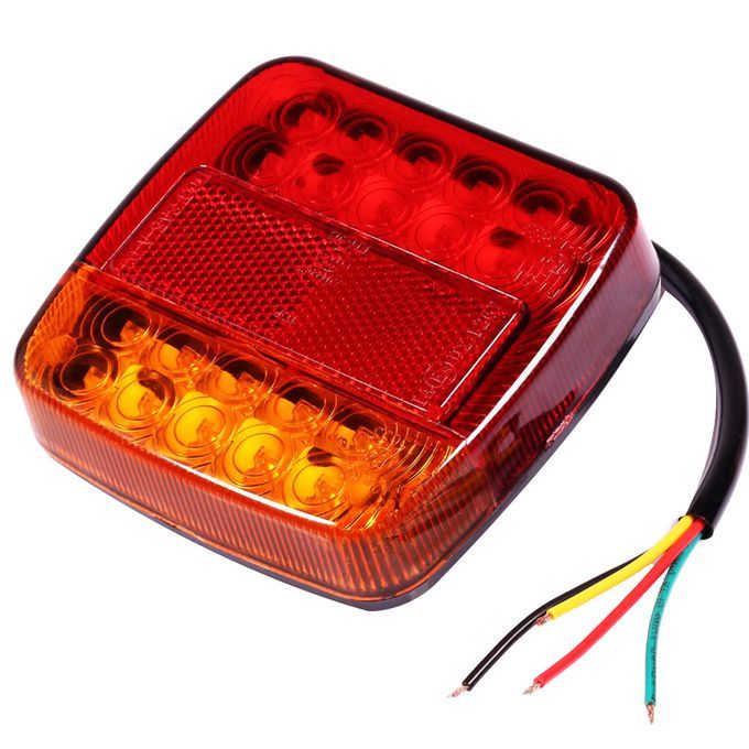 12V 26LED Truck Trailer Caravan Tail Brake Lamp-Red Yellow