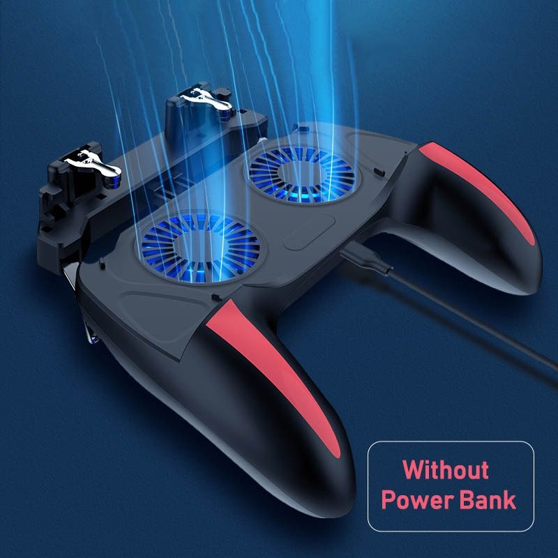 PUBG Mobile Controller With Double Fan Cooling For Iphone Ios Android Phone Game Pad Free Fire With  Without Battery