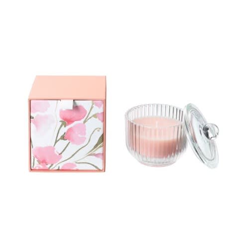 Blomdoft Scented Candle In Glass - 9cm Sweet Pea/light Orange