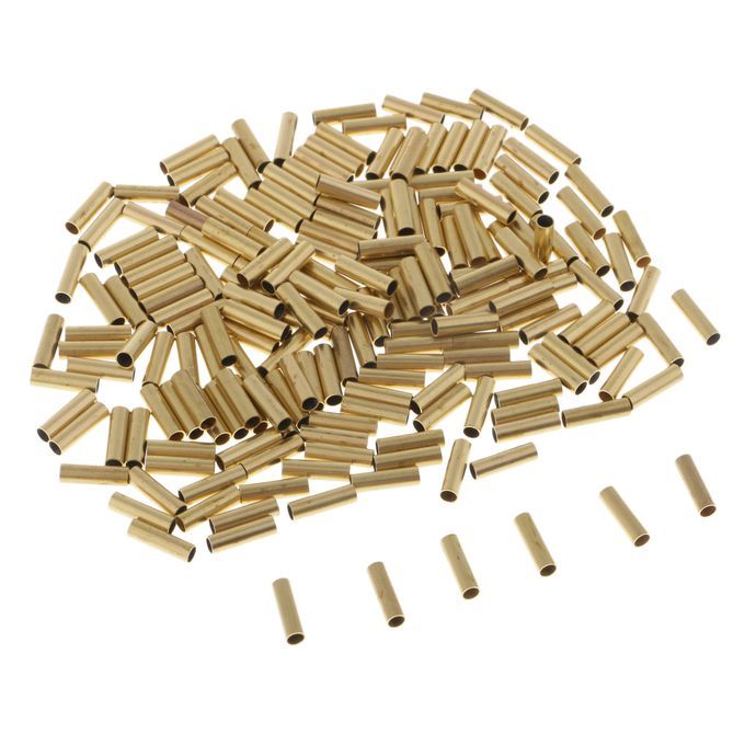 200pcs Single Barrel Crimping Sleeves 100% Copper Tube Connector