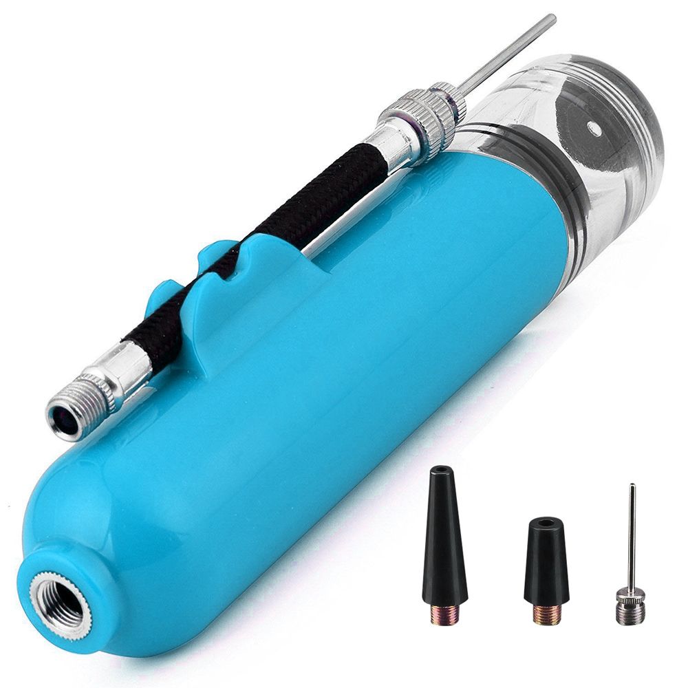 Mini Ball Air Pump Basketball Football Inflator Pump-Blue