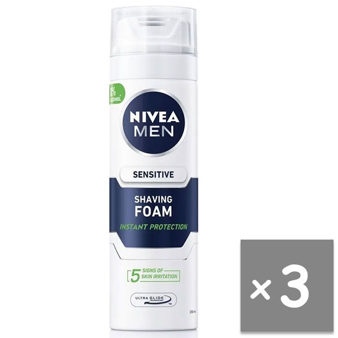 Sensitive Shaving Foam Extra Moisture For Men - 200ml (Pack Of 3)