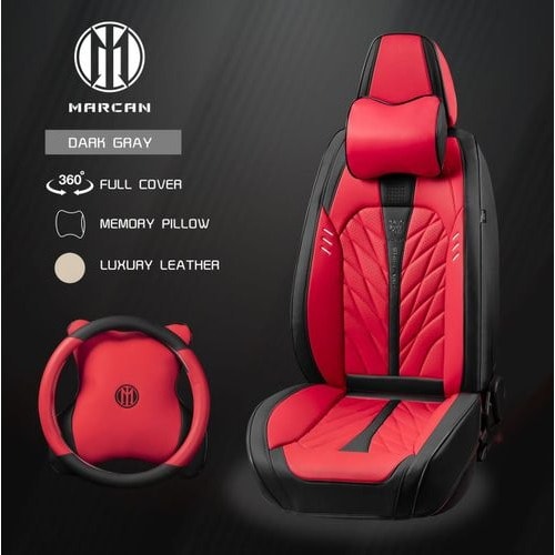 Leather Seat Cover Full Set For 5seat Carsuv