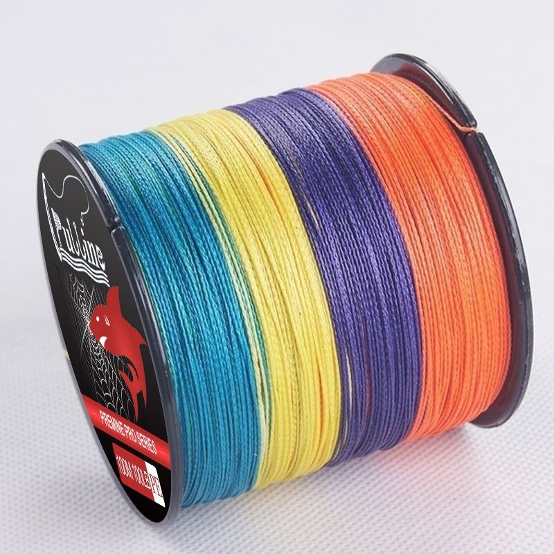 Multifilament Brand Fishing 500M Rope Fishing Tackle Line Braided 4 Cord Fishing PE Strands 10lb-100lb Line Fish Carp PULLINE