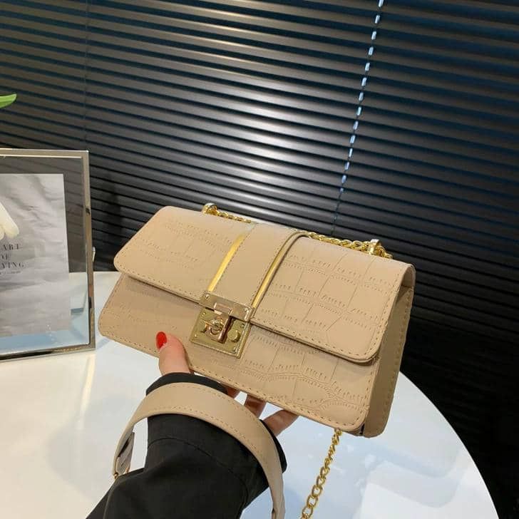 Fashionable Ladies Luxury Mini Hand Bag-- KHAKI