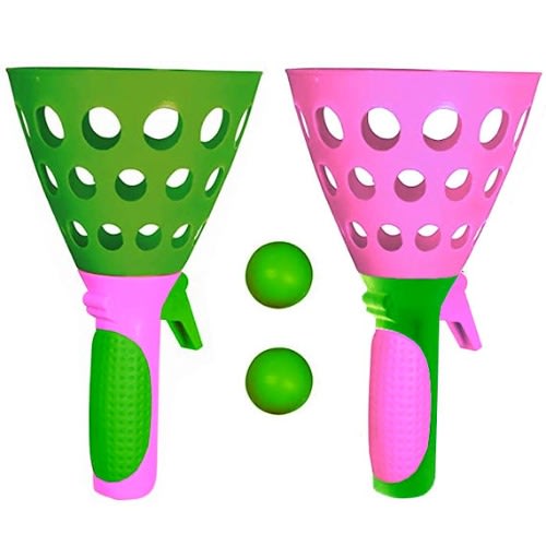 Click & Catch Ball Game 2 Player - Pink & Green