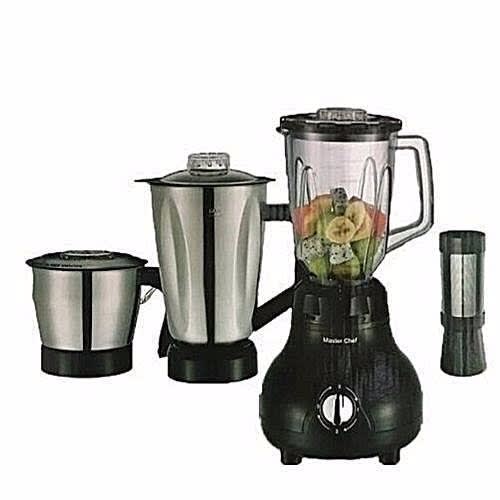 4 In 1 Stainless Electric Blender - 1.7L - Black