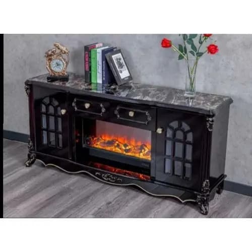 Television Shelve With Electric Fireplace-1500mx400m