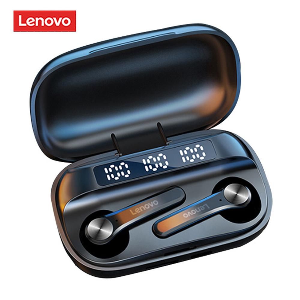 Lenovo QT81 Bluetooth 5.1 TWS Earbuds True Wireless Headphones Touch Control 1200mAh Charging Box Battery Power Display Sweatproof Sports Headset with Mic USB Output