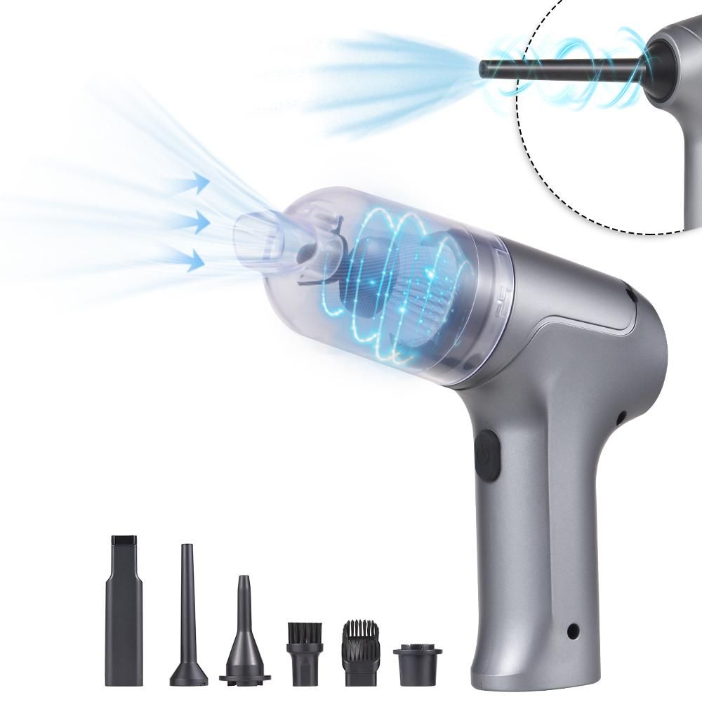 Handheld Vacuum Cordless 13000Pa Strong Suction 3 in 1 Dust Buster Air Blower and Hand Pump Vacuum Cleaner 20 Mins Runtime HEPA Filter 120W High Power Portable Cleaner Rechargeable Hand Held Vacuum Cleaner for Home Office Car