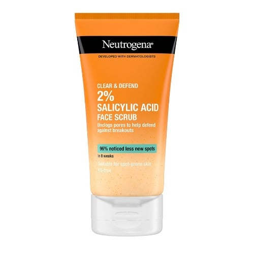 Neutrogena Clear & Defend 2% Salicylic Acid Face Scrub- 150ml
