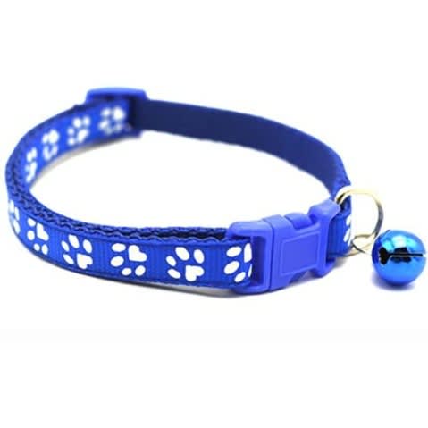 Reflective Collar With Bell For Cats Puppy And Small Dogs - Blue
