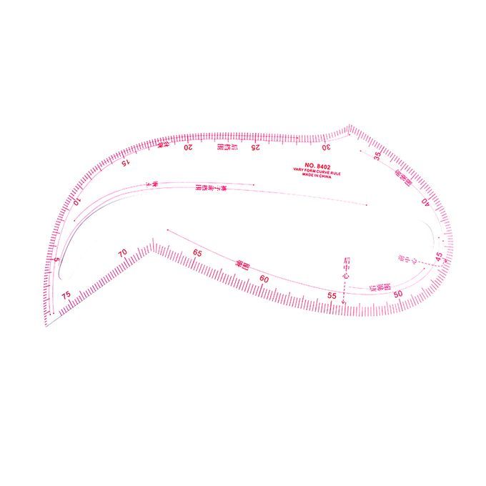 Transparent Armhole Shaped French Curve Ruler Styling Design Tailoring
