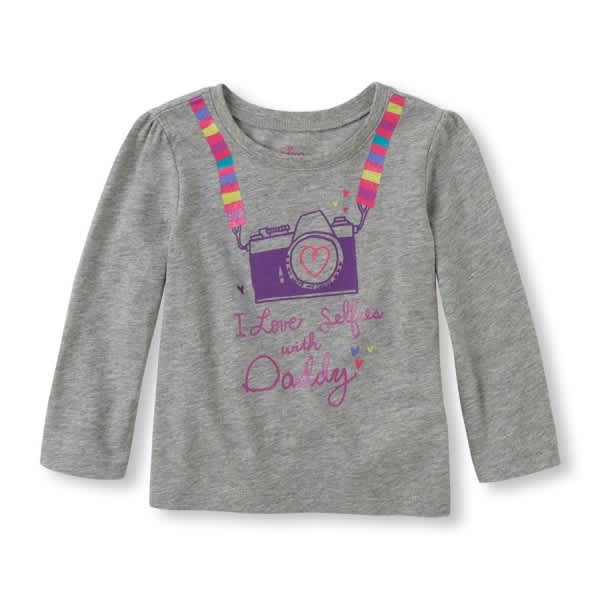 I Love Taking Selfies with Daddy Graphic Tee