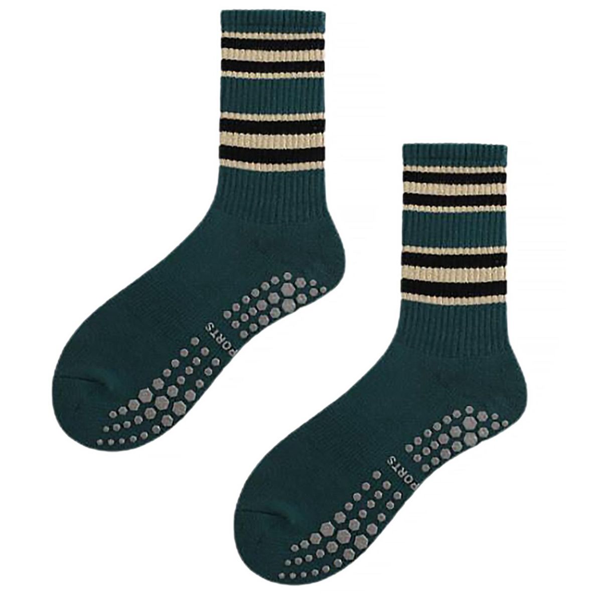 1 Pair Yoga Socks Thermal Socks Ankle Protection Indoor Socks Black Blue