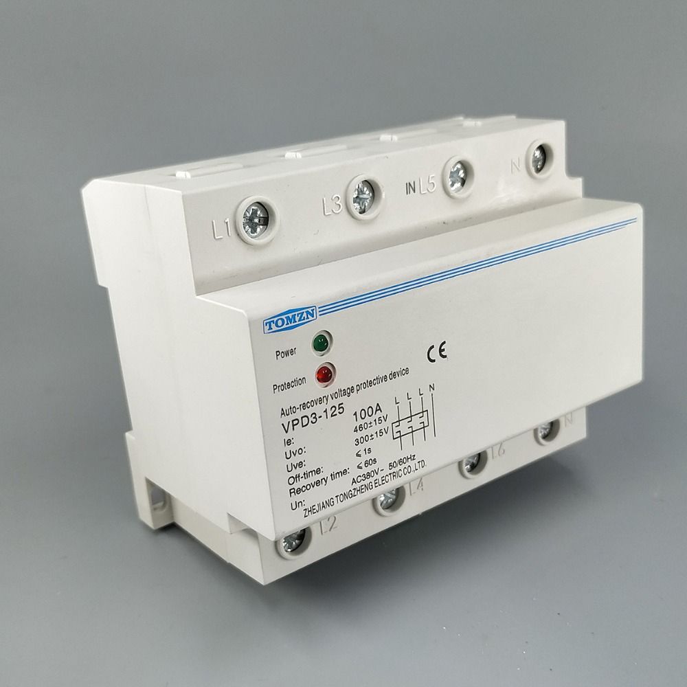 380V Recovery 100A Automatic Wire Phase Four Din Three Rail
