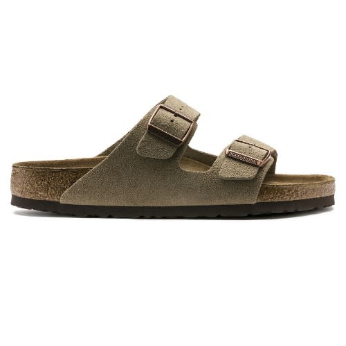Grey Unisex Suede Leather Birkenstock Slide