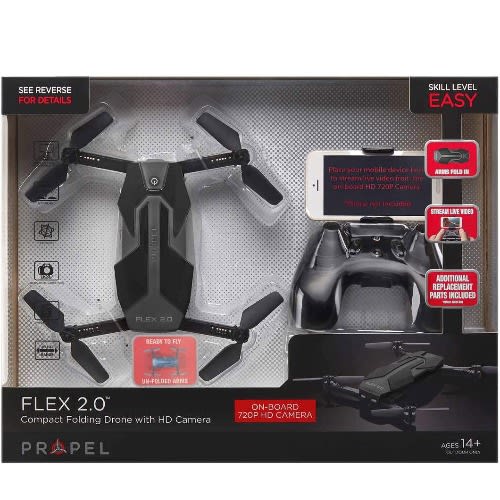 Propel Flex 2.0 Compact Folding Drone With Hd Cam