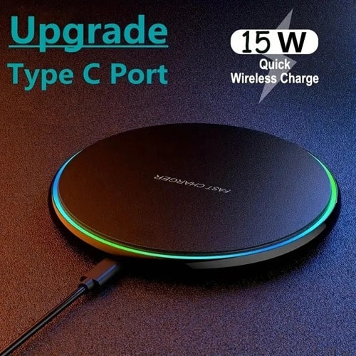 Wireless Charger Pad For Iphone / Samsung/ Xiaomi And  Wireless Charging Enabled Phone - 15W