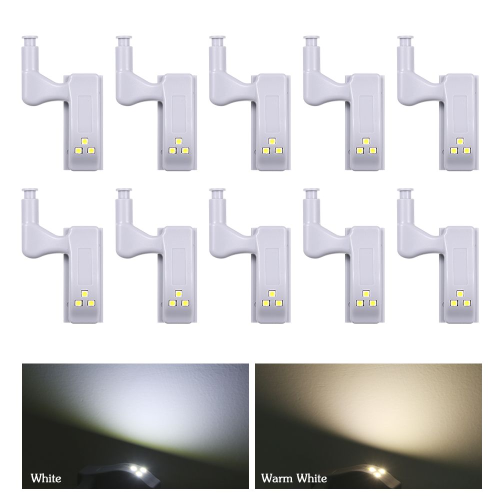 10 PCS LED Sensor Hinge Light Lamp